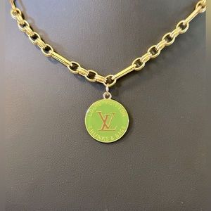 Repurposed. Louis Vuitton necklace